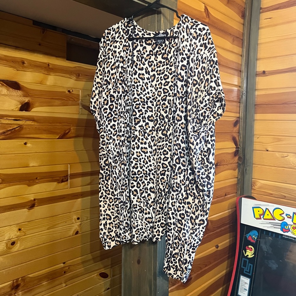 Angie Leopard Print Cardigan